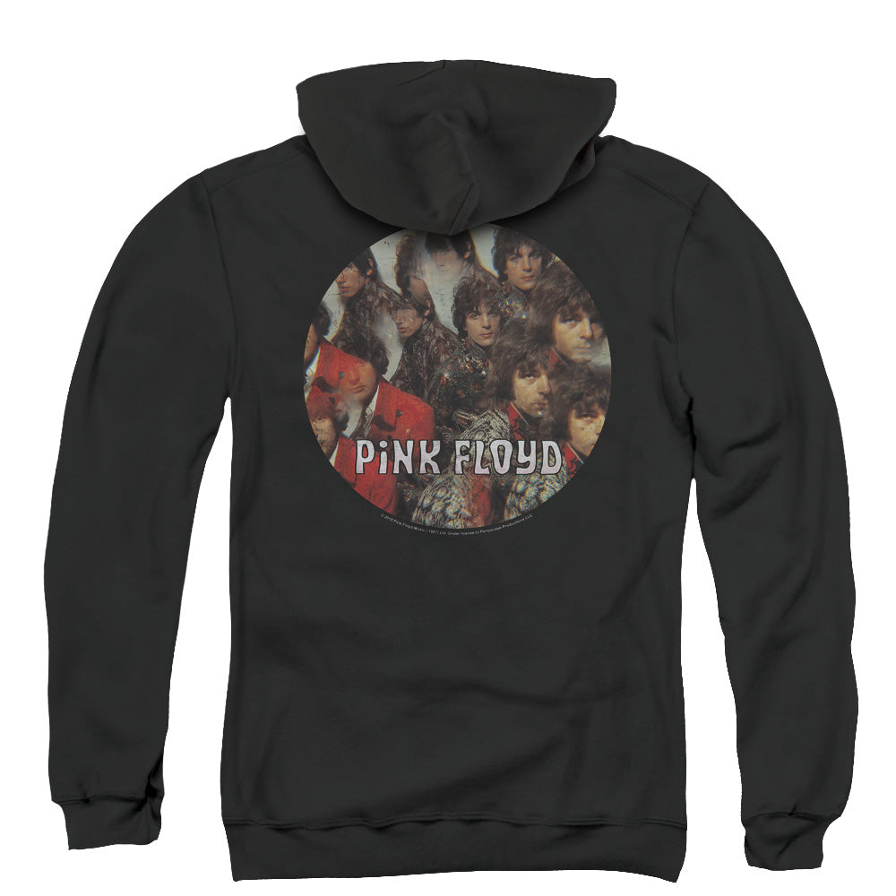 Pink Floyd Piper Back Print Zipper Mens Hoodie Black