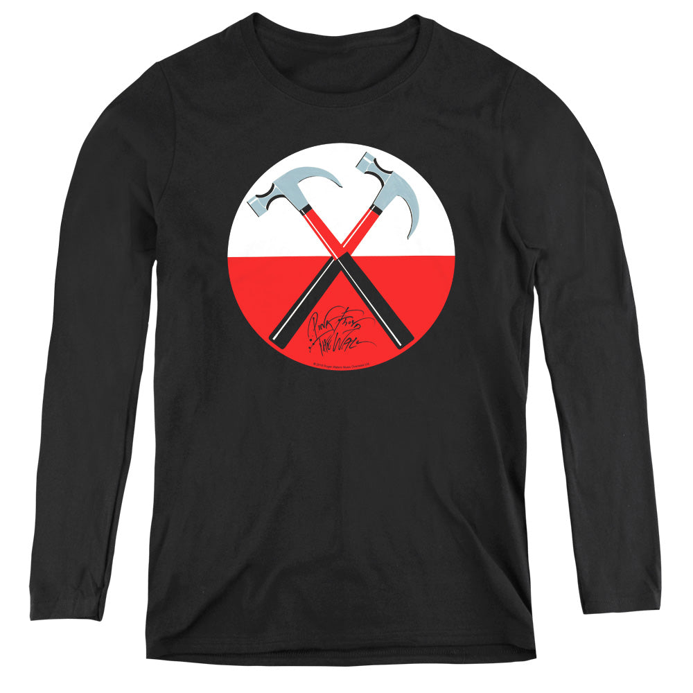 Roger Waters Hammers Womens Long Sleeve Shirt Black