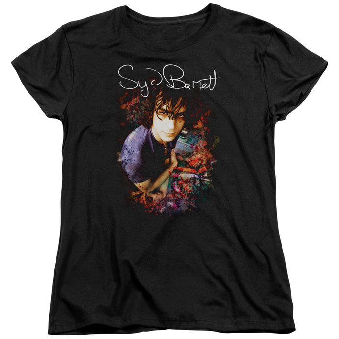 Syd Barrett Madcap Syd Womens T Shirt Black