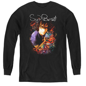 Syd Barrett Madcap Syd Long Sleeve Kids Youth T Shirt Black