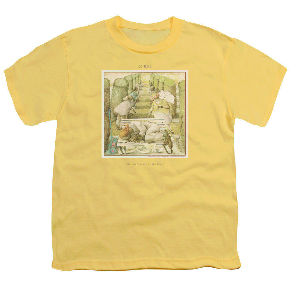 Genesis Selling England Kids Youth T Shirt Yellow