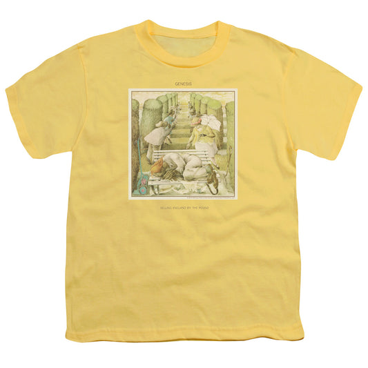 Genesis Selling England Kids Youth T Shirt Yellow