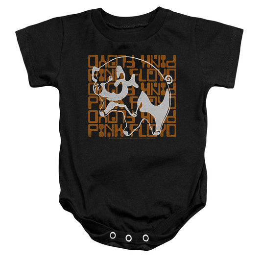 Pink Floyd Pig Infant Baby Snapsuit Black