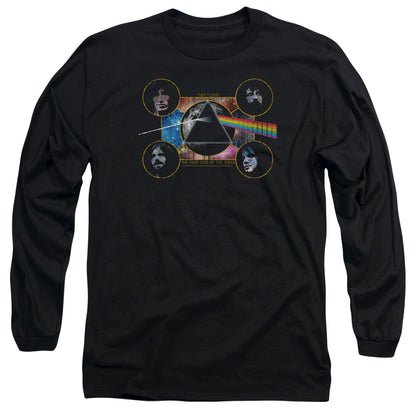 Pink Floyd Dark Side Heads Mens Long Sleeve Shirt Black