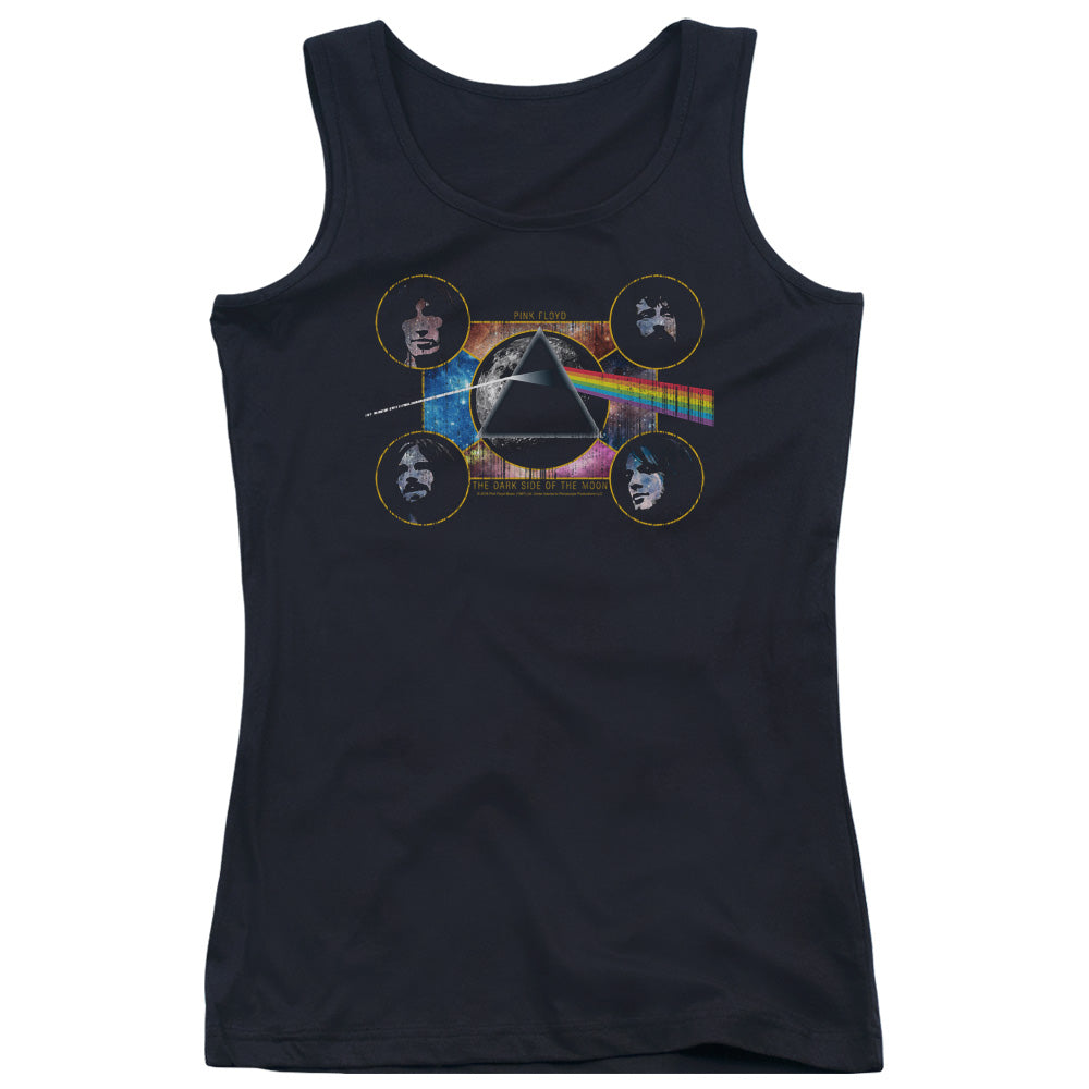 Pink Floyd Dark Side Heads Womens Tank Top Shirt Black