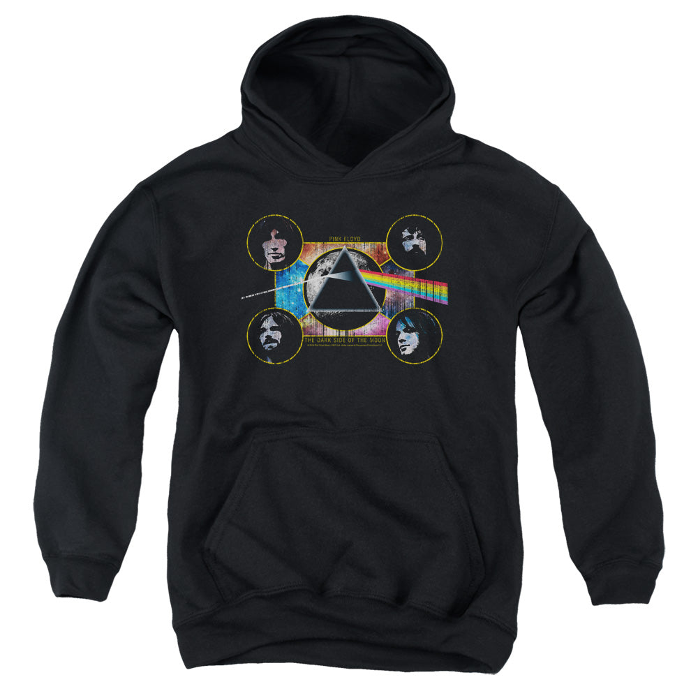 Pink Floyd Dark Side Heads Kids Youth Hoodie Black