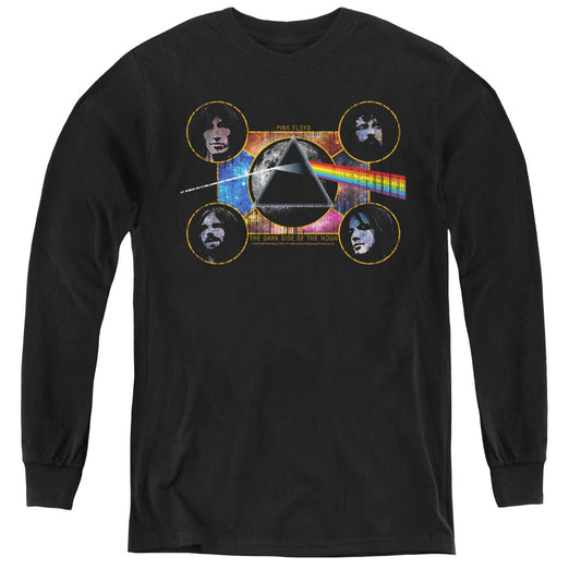 Pink Floyd Dark Side Heads Long Sleeve Kids Youth T Shirt Black