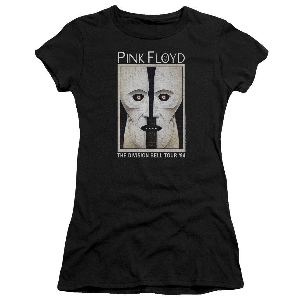 Pink Floyd The Division Bell Junior Sheer Cap Sleeve Womens T Shirt Black