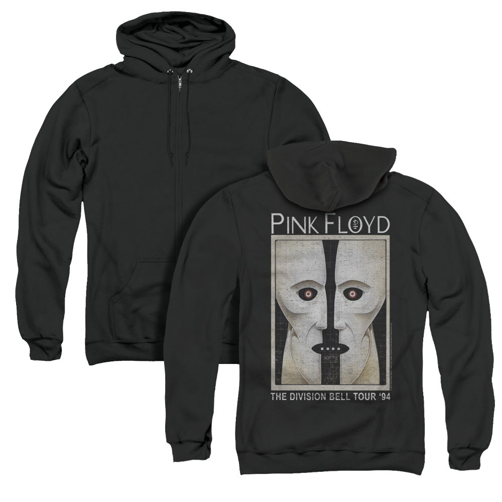 Pink Floyd The Division Bell Back Print Zipper Mens Hoodie Black