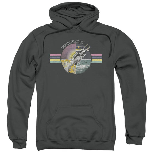 Pink Floyd Welcome To The Machine Mens Hoodie Charcoal