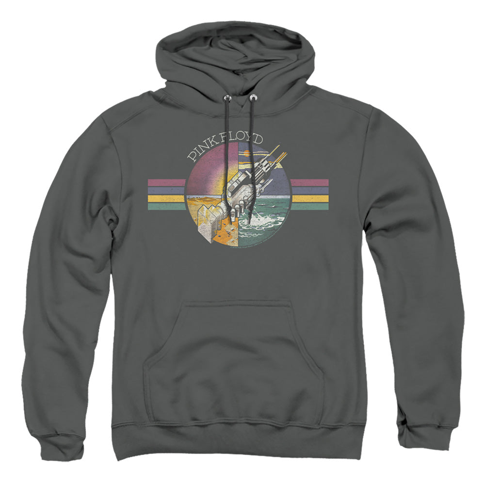 Pink Floyd Welcome To The Machine Mens Hoodie Charcoal