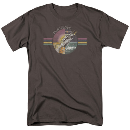 Pink Floyd Welcome To The Machine Mens T Shirt Charcoal