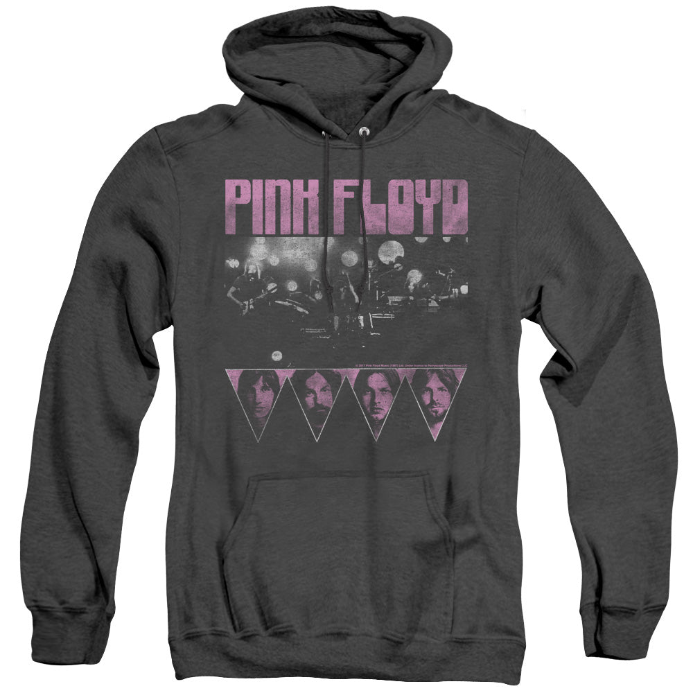 Pink Floyd Pink Four Heather Mens Hoodie Black