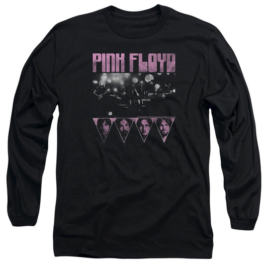 Pink Floyd Pink Four Mens Long Sleeve Shirt Black