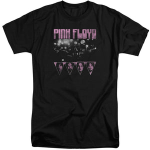 Pink Floyd Pink Four Mens Tall T Shirt Black