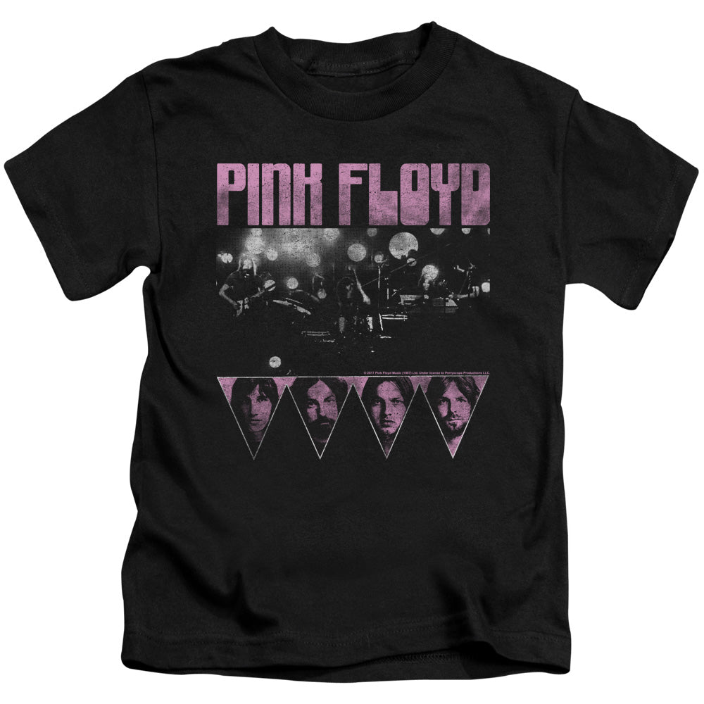 Pink Floyd Pink Four Juvenile Kids Youth T Shirt Black