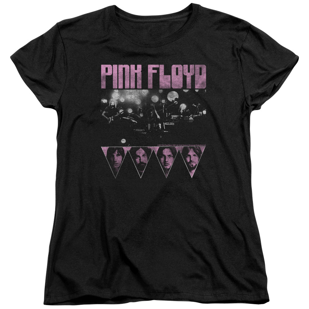 Pink Floyd Pink Four Womens T Shirt Black