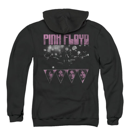 Pink Floyd Pink Four Back Print Zipper Mens Hoodie Black