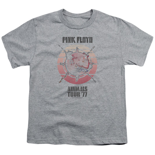 Pink Floyd Animals Tour 77 Kids Youth T Shirt Athletic Heather