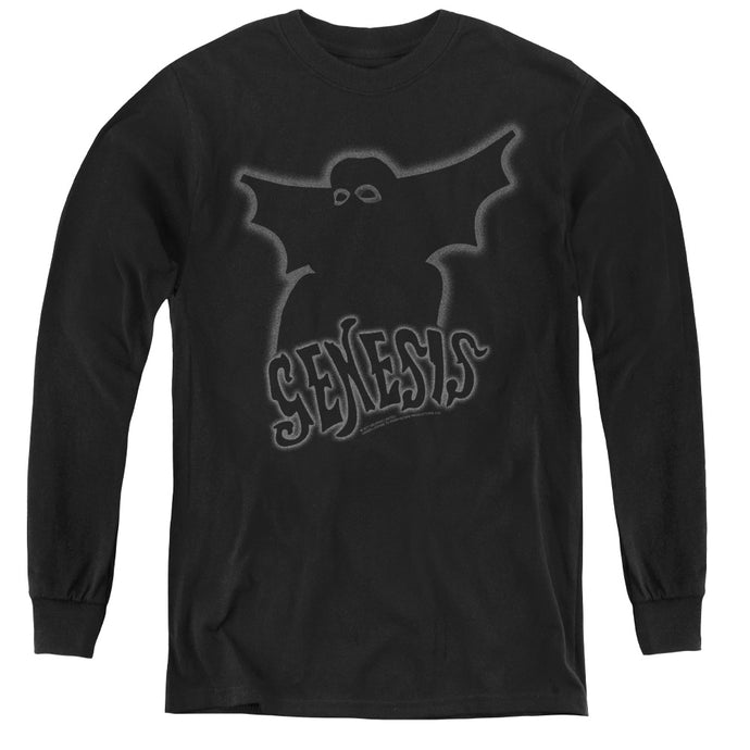 Genesis Watcher Of The Skies Long Sleeve Kids Youth T Shirt Black