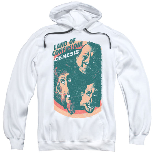 Genesis Land Of Confusion Mens Hoodie White