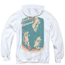 Load image into Gallery viewer, Genesis Land Of Confusion Back Print Zipper Mens Hoodie White