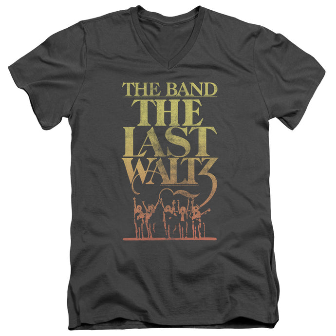 The Band The Last Waltz Mens Slim Fit V-Neck T Shirt Charcoal