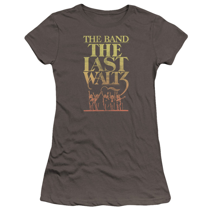 The Band The Last Waltz Junior Sheer Cap Sleeve Premium Bella Canvas Womens T Shirt Charcoal