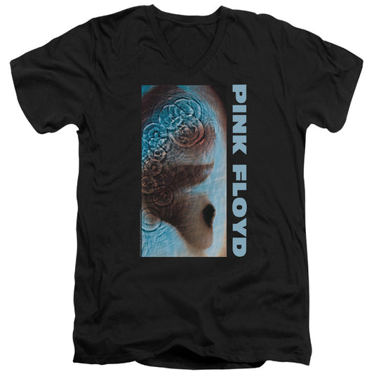 Pink Floyd Meddle Mens Slim Fit V-Neck T Shirt Black