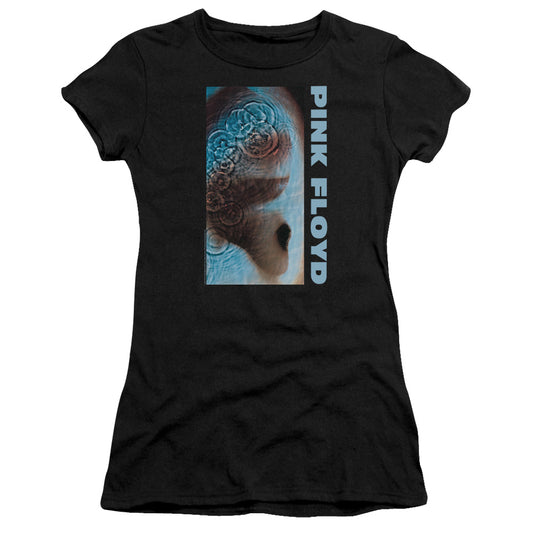 Pink Floyd Meddle Junior Sheer Cap Sleeve Womens T Shirt Black