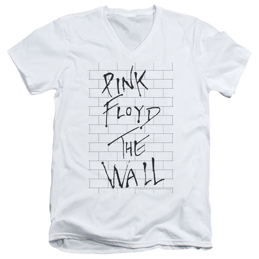 Roger Waters The Wall 2 Mens Slim Fit V-Neck T Shirt White