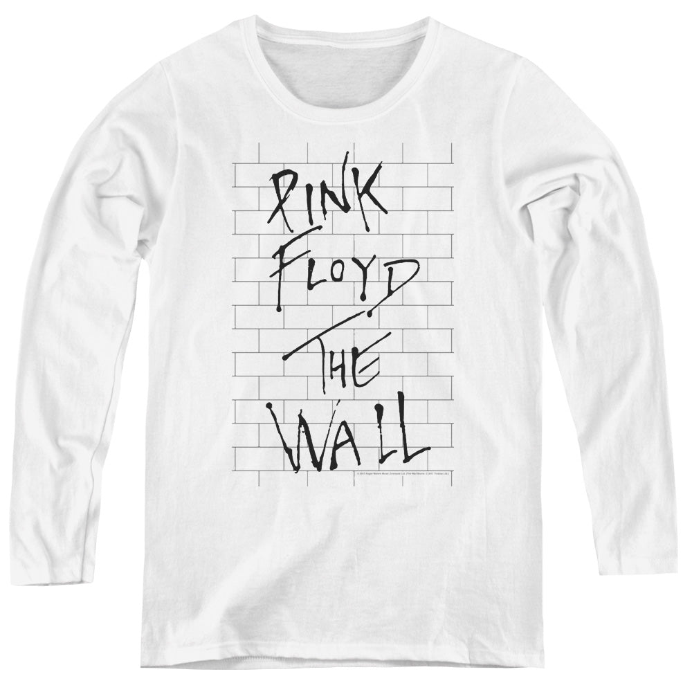 Roger Waters The Wall 2 Womens Long Sleeve Shirt White