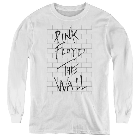 Roger Waters The Wall 2 Long Sleeve Kids Youth T Shirt White