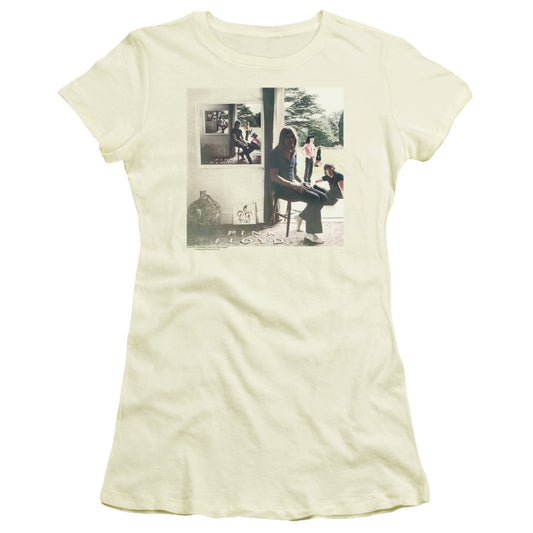 Pink Floyd Ummagumma Junior Sheer Cap Sleeve Womens T Shirt Cream