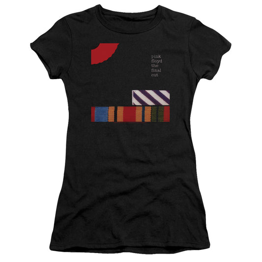 Pink Floyd The Final Cut Junior Sheer Cap Sleeve Premium Bella Canvas Womens T Shirt Black