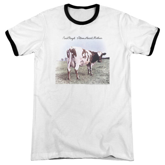 Pink Floyd Atom Heart Mother Heather Ringer Mens T Shirt White