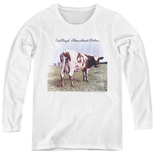 Pink Floyd Atom Heart Mother Womens Long Sleeve Shirt White