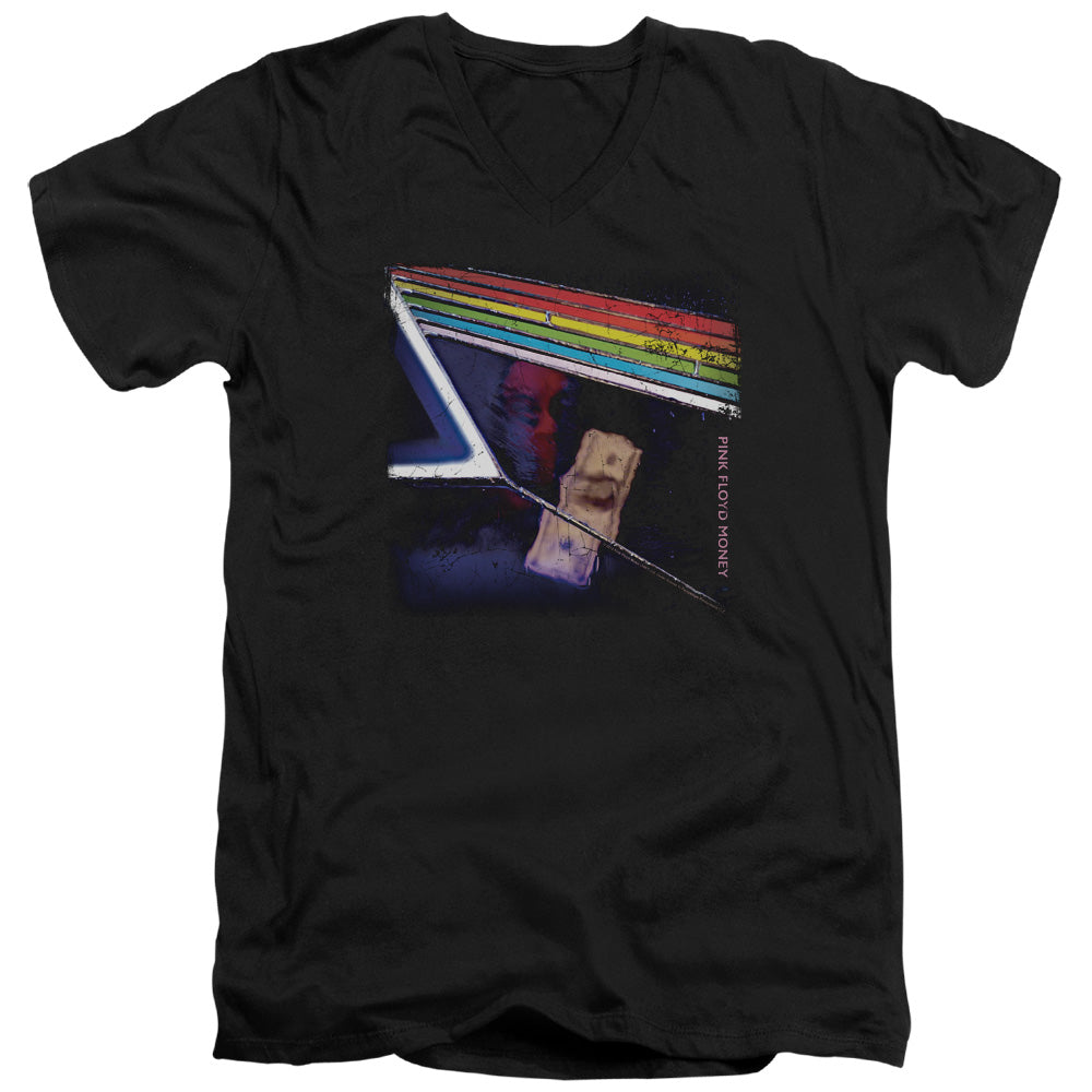 Pink Floyd Money Mens Slim Fit V-Neck T Shirt Black