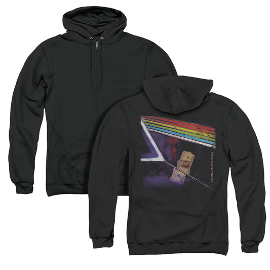 Pink Floyd Money Back Print Zipper Mens Hoodie Black