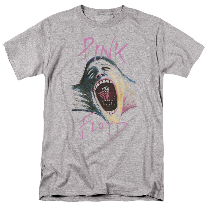 Pink Floyd Mouth The Wall Mens T Shirt Athletic Heather