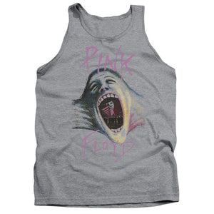 Pink Floyd Mouth The Wall Mens Tank Top Shirt Athletic Heather