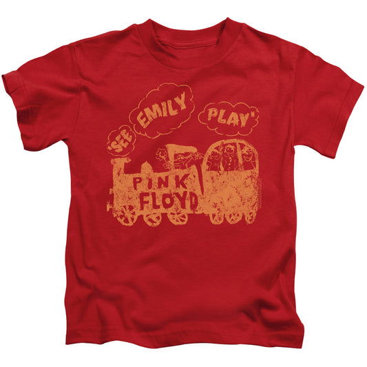 Pink Floyd See Emily Play Juvenile Kids Youth T Shirt Red