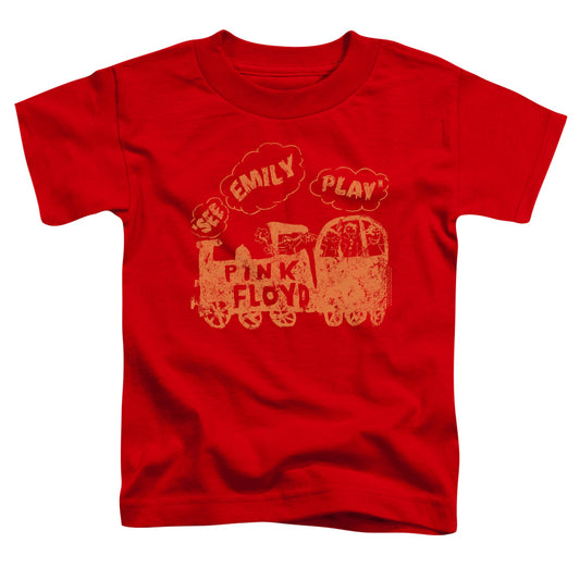 Pink Floyd See Emily Play Toddler Kids Youth T Shirt Red