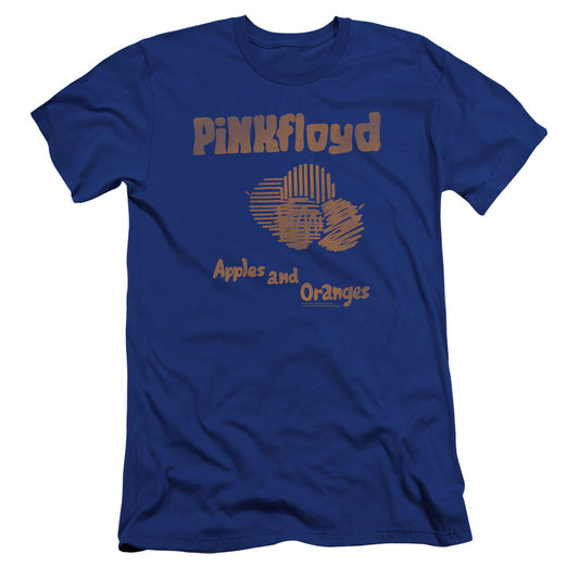 Pink Floyd Apples and Oranges Premium Bella Canvas Slim Fit Mens T Shirt Royal Blue