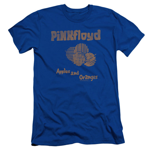 Pink Floyd Apples and Oranges Slim Fit Mens T Shirt Royal Blue