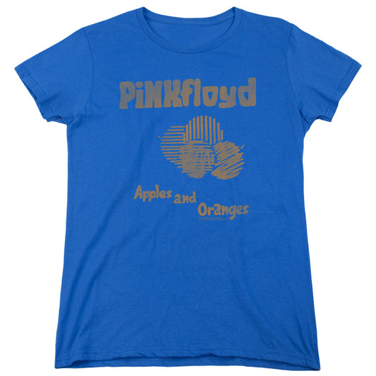 Pink Floyd Apples and Oranges Womens T Shirt Royal Blue