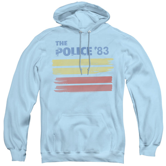 The Police 83 Mens Hoodie Light Blue