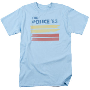 The Police 83 Mens T Shirt Light Blue