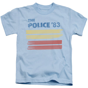 The Police 83 Juvenile Kids Youth T Shirt Light Blue