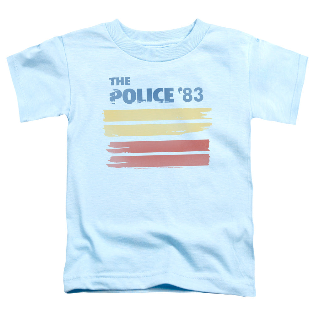 The Police 83 Toddler Kids Youth T Shirt Light Blue